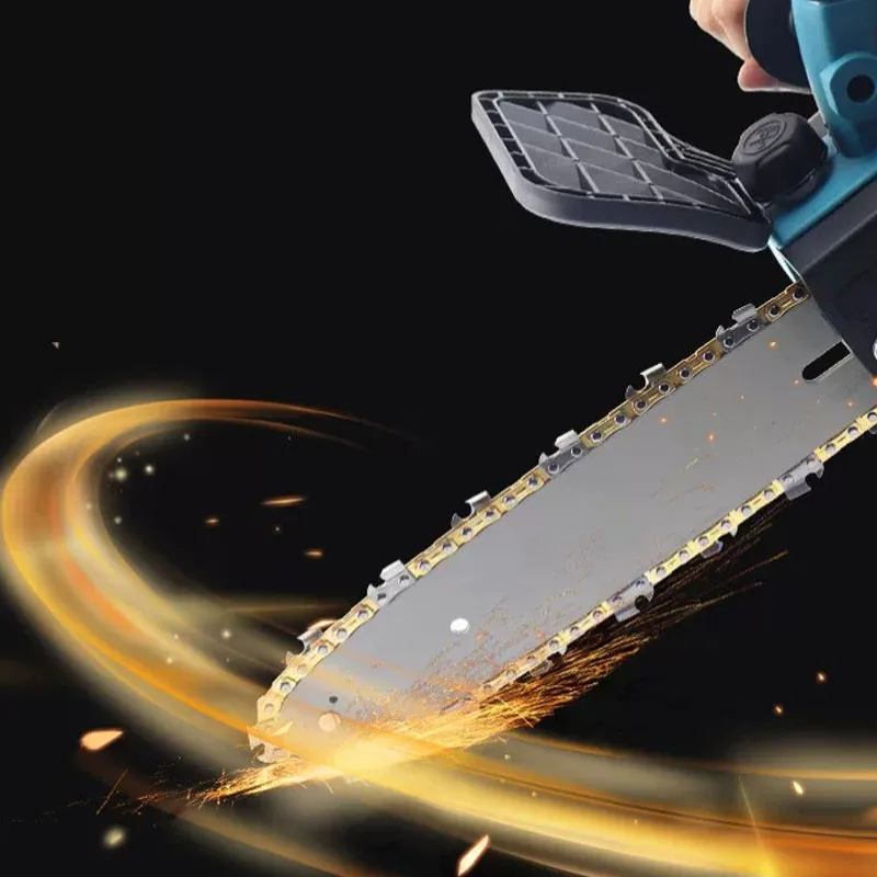 

Mini one-hand lithium electric chainsaw household small rechargeable wireless chain saw outdoor garden electric chain saw