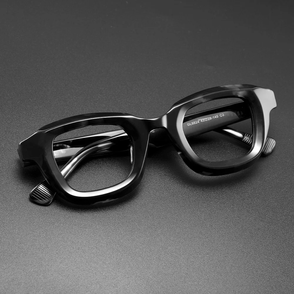 Old Glasses Male Acetate Frame Eyeglasses for Men High Quality Prescription Optical Glasses Luxury Designer Women's Eyepieces