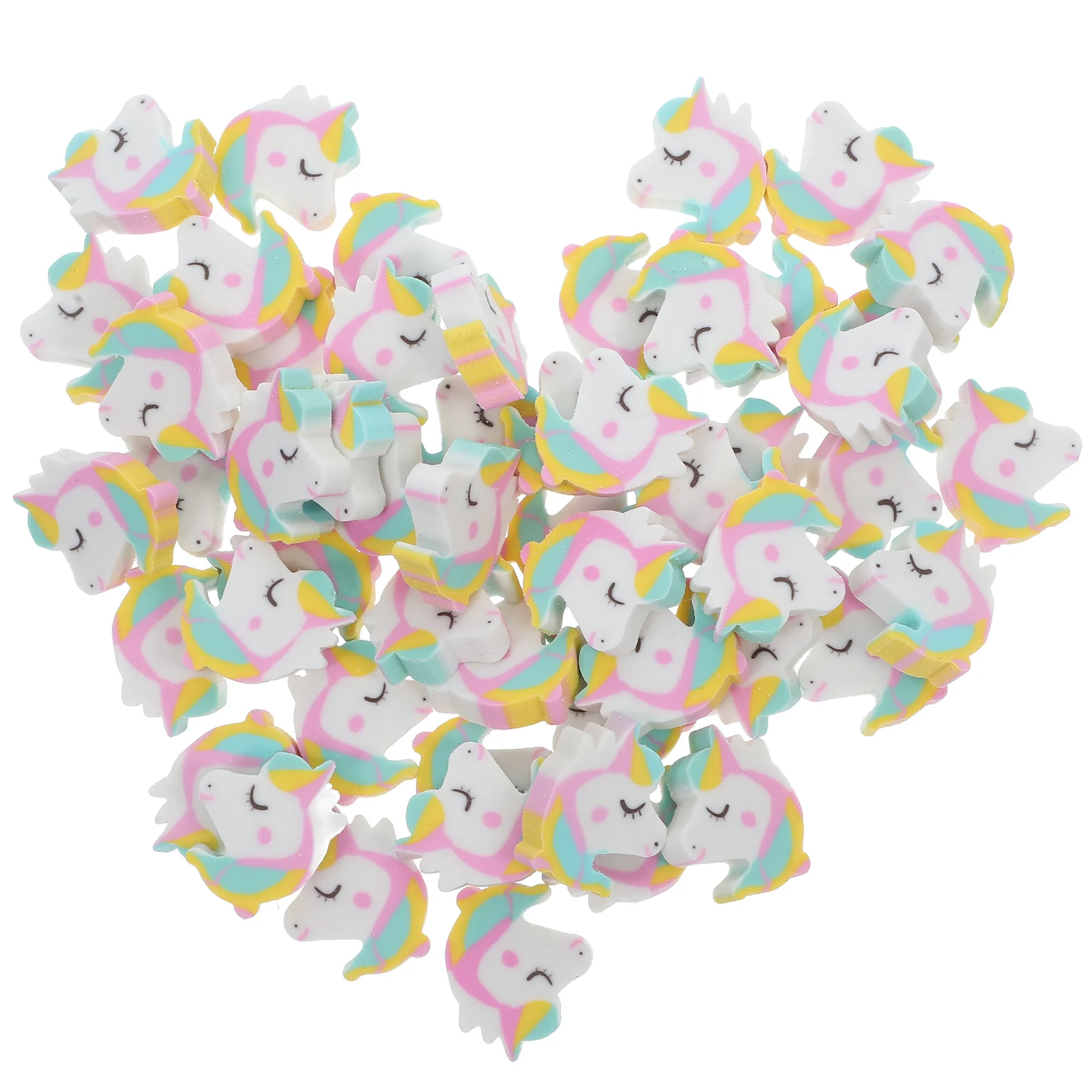 50 Pcs Eraser Classroom Erasers Mini Halloween Delicate Decorative Stationery Children Dry