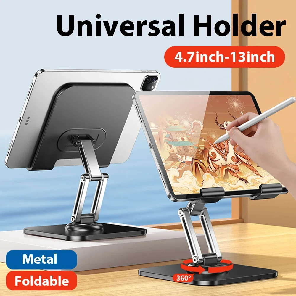 Universal Tablet Holder 360 Rotatable Portable Desktop Fixed Stand for IPad Pro Samsung Xiaomi Huawei Tablet MobilePhone Bracket