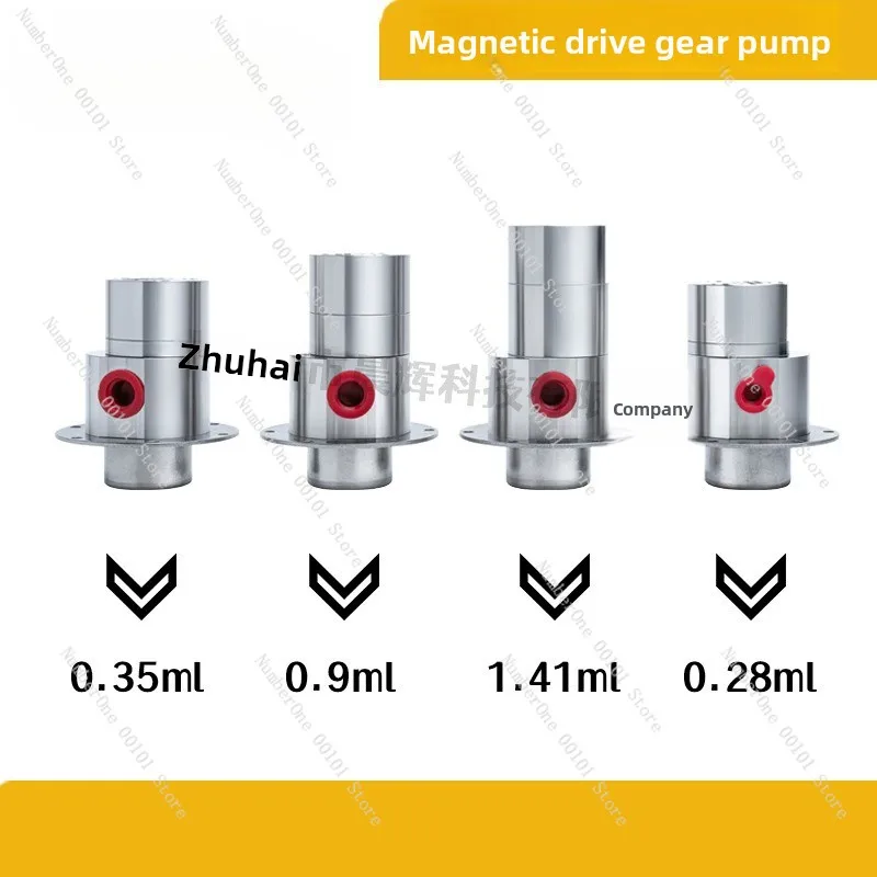 24V High Precision Stainless Steel Magnetic Drive Gear Self-Priming Pump For Filling Machine Factory Direct Supply