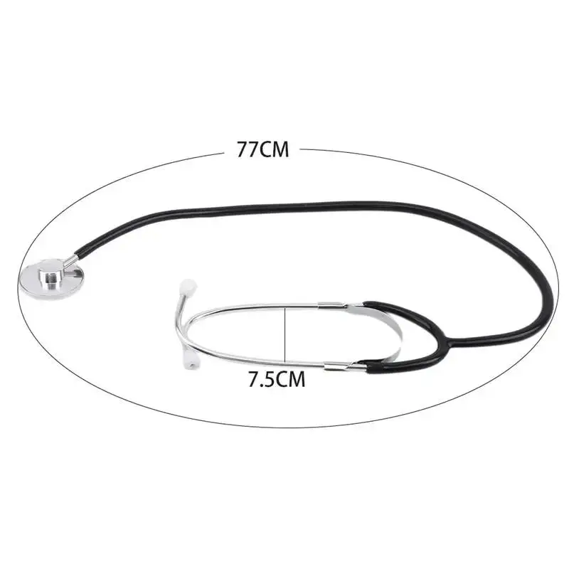 Stéthoscope de médecin Portable, outils d'enseignement en aluminium, usage domestique, fournitures de pratique pour étudiants et infirmières vétérinaires