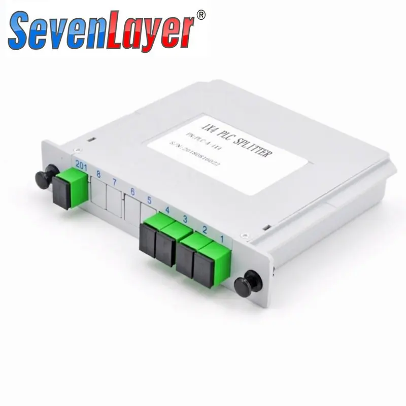 Optical Fiber Splitter 1-2 1-4 1-8 1-16 SC UPC/APC Cassette Box Plug-in Type Optical Splitter