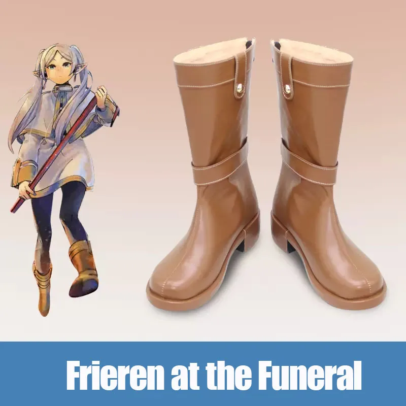 Customisable Cos Anime Frieren High Boots Shoes Cosplay Anime Shoes