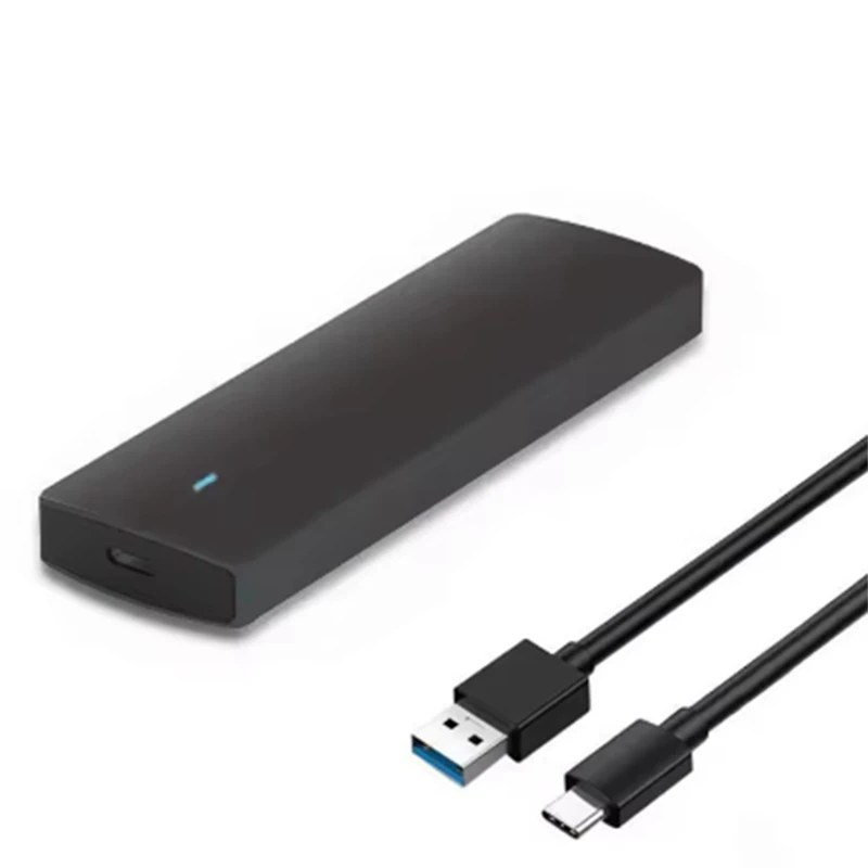 Adaptador de carcasa SATA SSD Top-M.2 USB 3,1 Gen1 5Gbps caja libre de herramientas para B-Key B + M Key SATA NGFF SSD