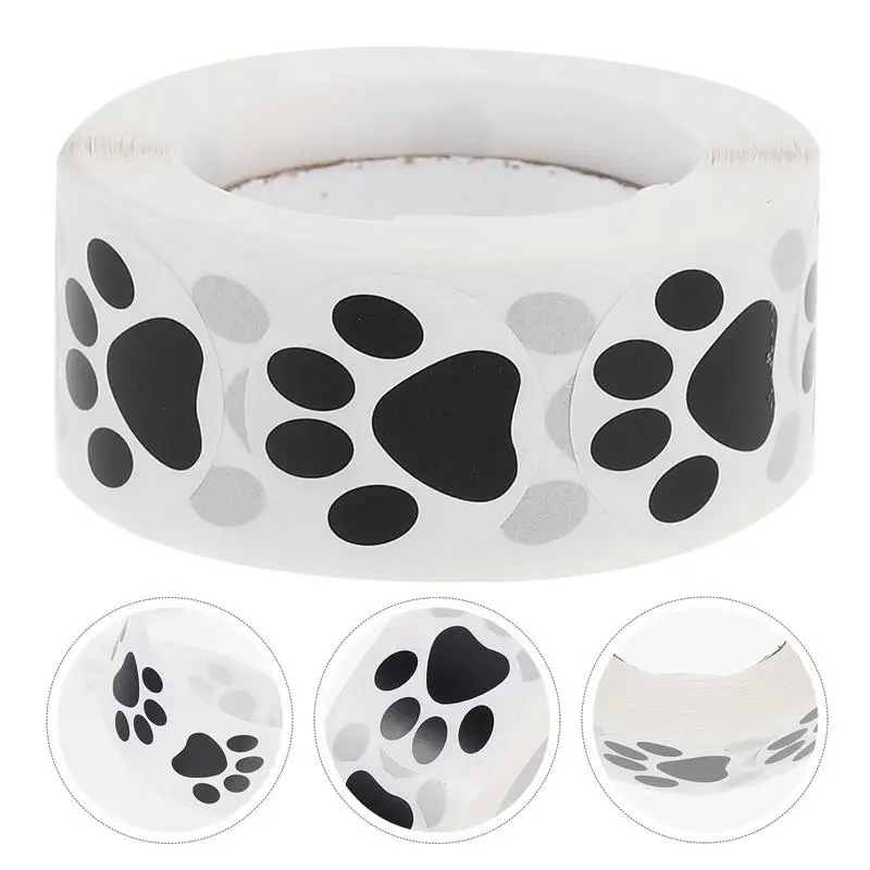 Dog Paw Stickers Footprints Wall Decal Window for Car Cartoon Children DIY Coated Paper Pet Toys Dogs Small