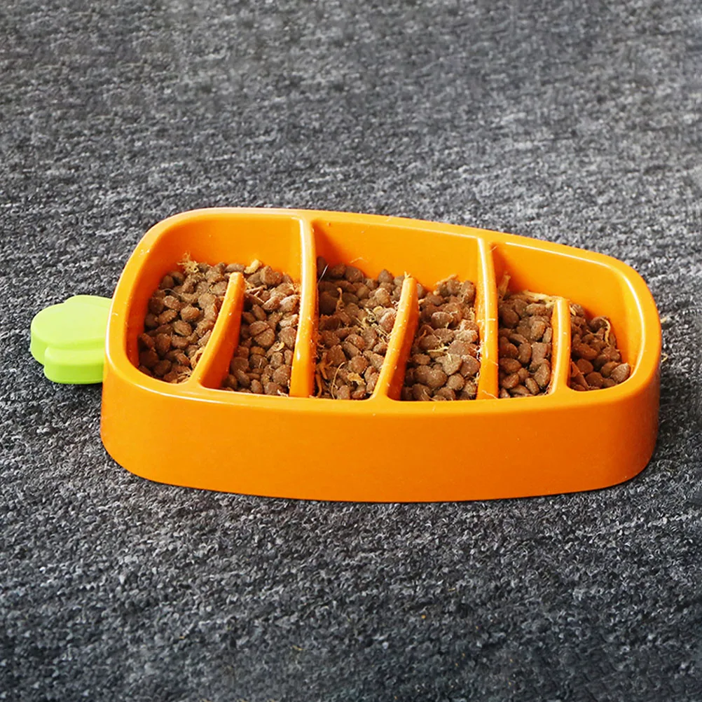 

Slow Feeder Dog Bowls Carrot Shaped Anti Choking Slow Food Bowl ange Puppy Feeder Non Slip Design Helps Digestion Reduces