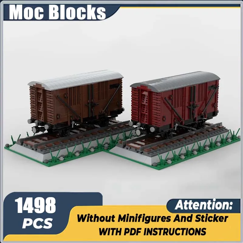 

1:48 Scale Railway Train Model Moc Building BlocksTechnology Modular Brick DIY Assembly Construction Toy Holiday Gifts