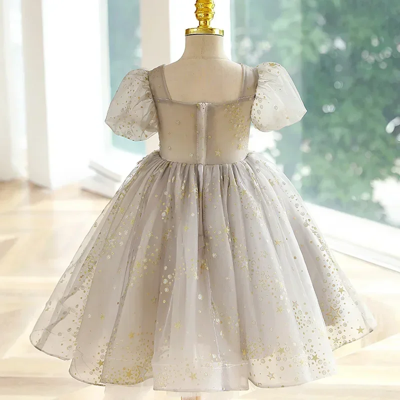 

Teenager Girls Piano Performance Baby Girls Birthday Party Dress Sequ Elegant Dresses Evening Costume Vestidos 4 To 12Y