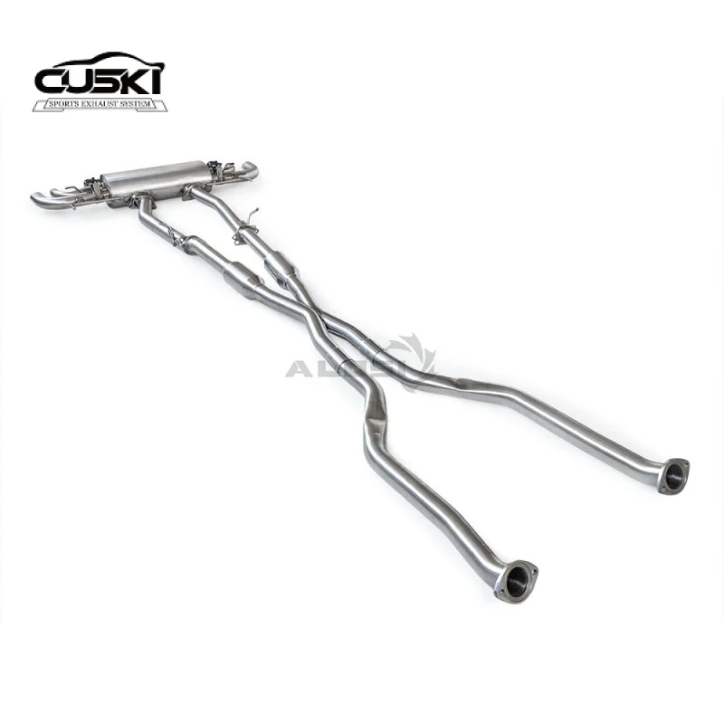 

Задняя выхлопная система из полированной нержавеющей стали, подходит для Lexus LC500H 5.0 2018 + оснащенная клапаном, звуковая выхлопная система спортивного автомобиля