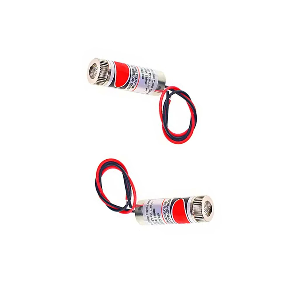 1Pcs 650nm 5mW Red Point / Line / Cross Laser Module Head Glass Lens Focusable Industrial Class