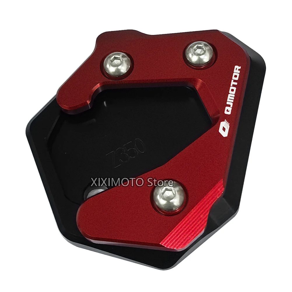 Motorcycle Kickstand Side Stand Extension Pad Widen Foot Side Support Plate For QJMOTO QJMOTOR SRK125S 125SRK QJ SRK 125S