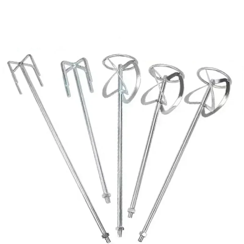 

For Stainless steel mixer stir bar Paint/Concrete Mixer Paddle Axle Hexagon Drill/Square Hammer Multiple style selection