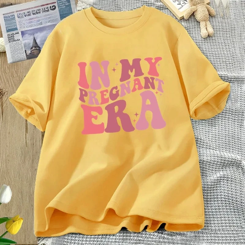 เสื้อยืดในช่วงตั้งครรภ์ของฉัน เสื้อยืดสำหรับผู้หญิง เสื้อยืดประกาศการตั้งครรภ์ เสื้อยืดใส่สบายสำหรับฤดูร้อน