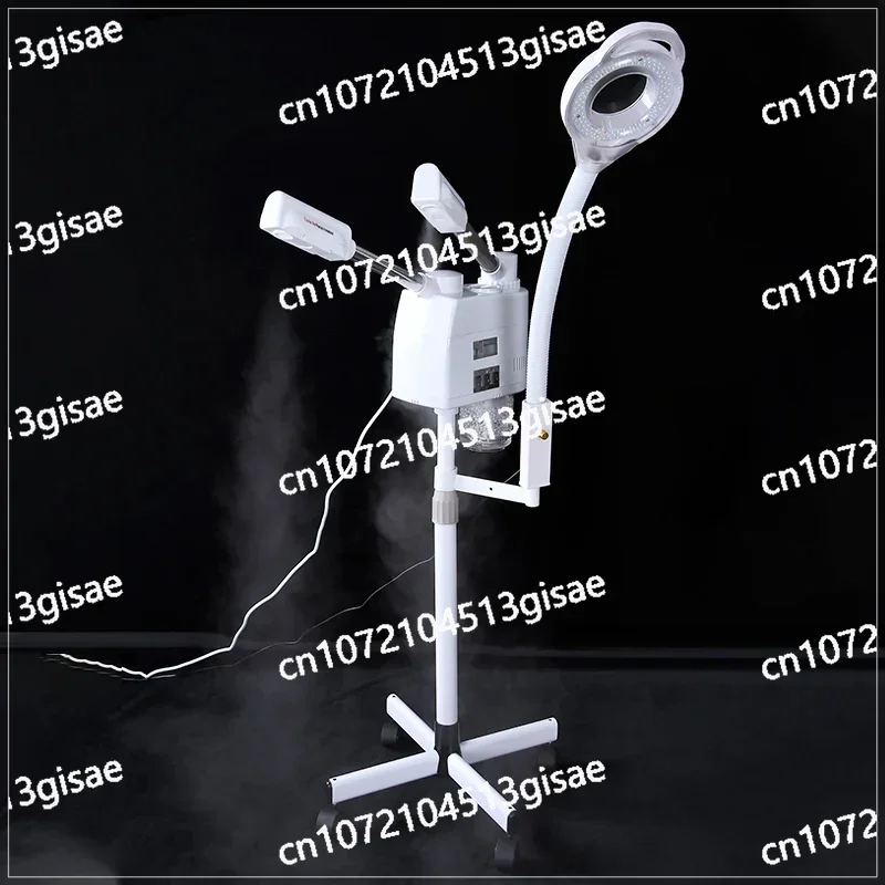 3-in-1 Facial Steamer with Magnifying Lamp for Professional Beauty Salons with Hot and Cold Spray.