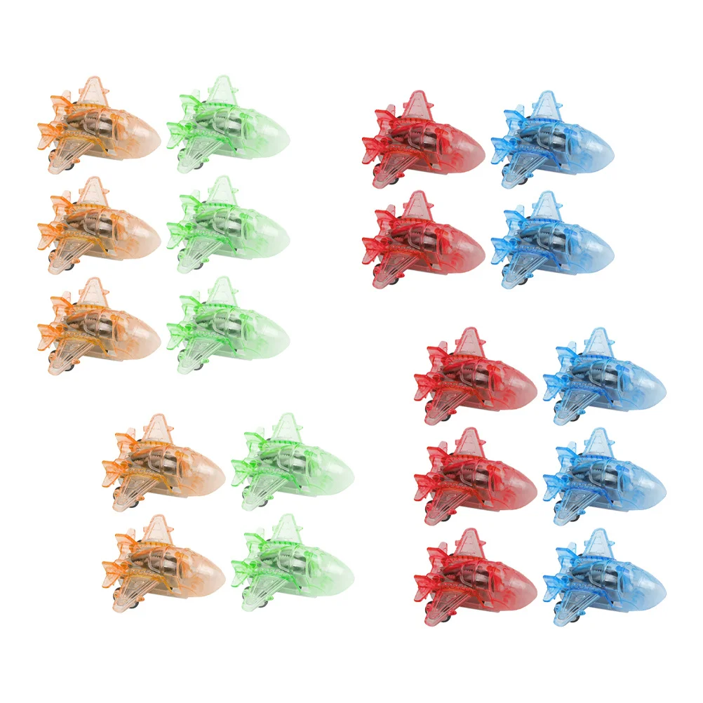 20개입 풀백 비행기 교육용 장난감 투명 만화 미니 비행기 어린이용 안전 비행기 장난감 풀백 모델 장난감