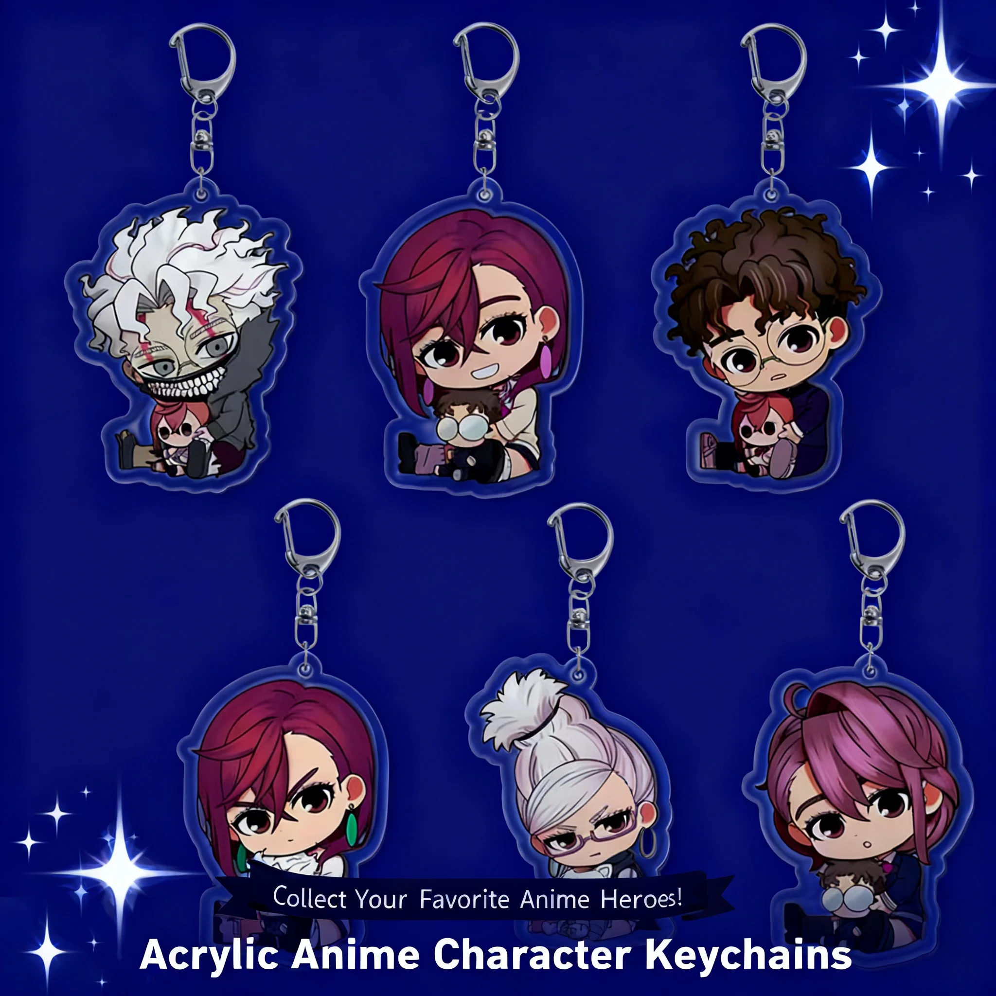 

Supernatural Armed Dang Da Dang Acrylic Keychain Anime Accessories Cross Border Ready Stock Dropshipping