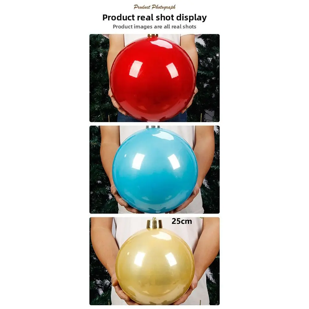 Big Plastic Pearlescent Ball Pearlescent 15CM Holiday Decorations Ball Shape Christmas Ball Shopping Mall