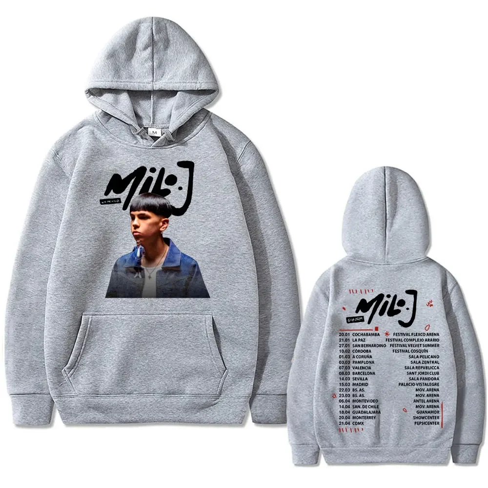 Sudaderas con capucha Milo J para raperos masculinos y femeninos, grandes para hombres, style hip - hop, forros polares, trajes #6