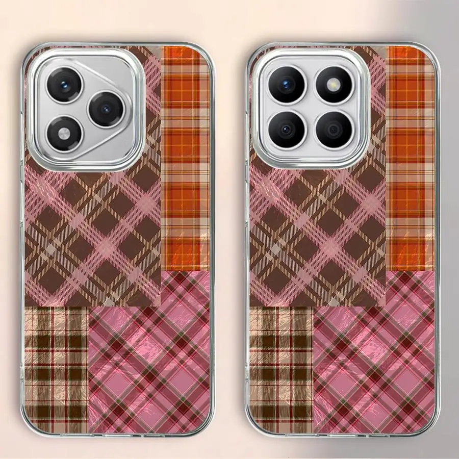 Popular Matching Square Grid Soft Cover Case for Honor X7b X8b X9c 400 Lite X9a X8a X8c 200 Pro X9b