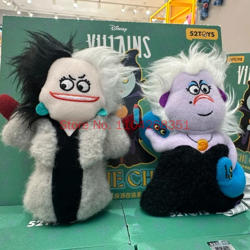 Genuine 52toys Disney Villains Chasing Series Blind Box Anime Trendy Collectible Bag Charm Pendant Mystery Box Model Toys Gift