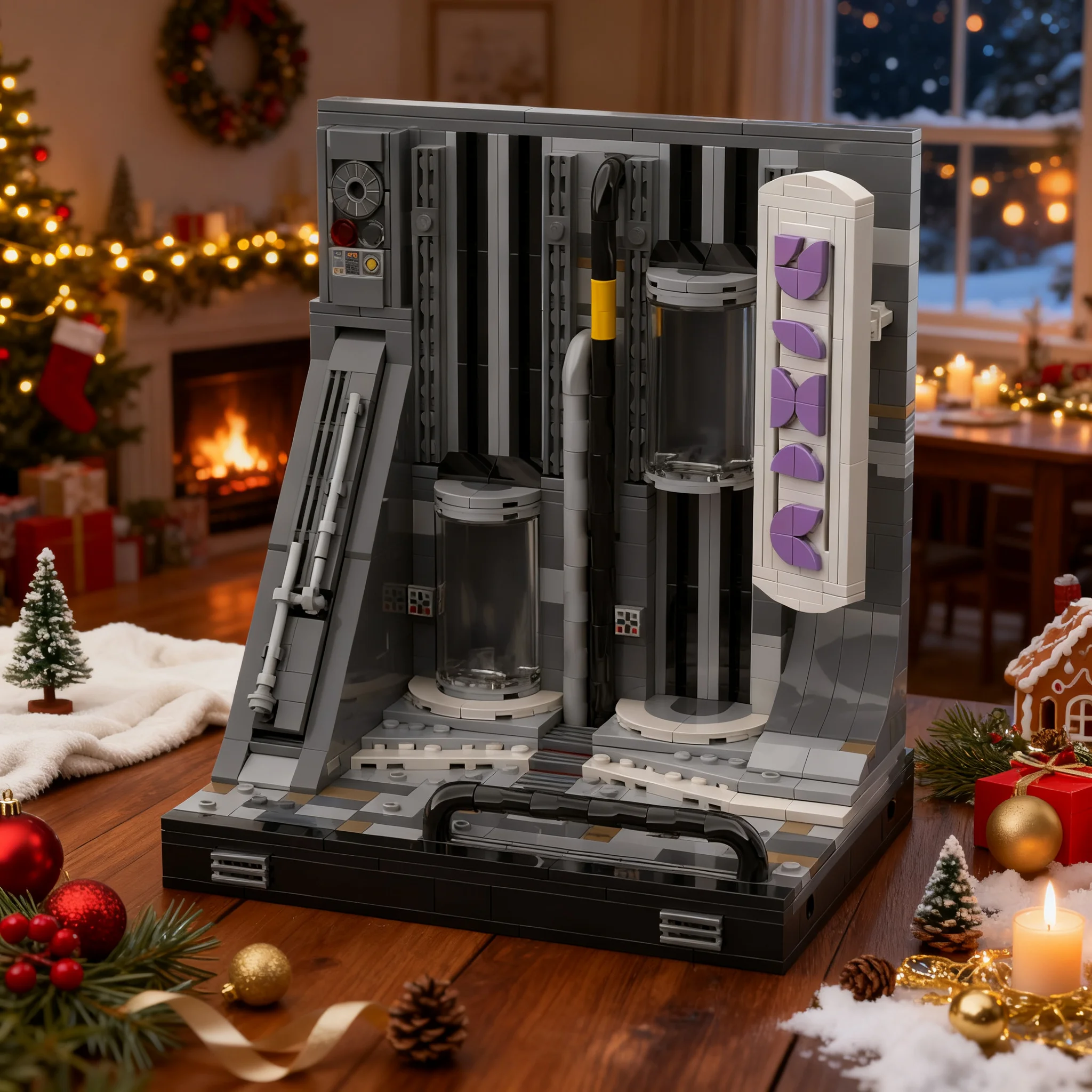 619pcs MOC Star Battle Modular Coruscant Part 2 Central Elevators Model Building Blocks Construction Education Creative Idea