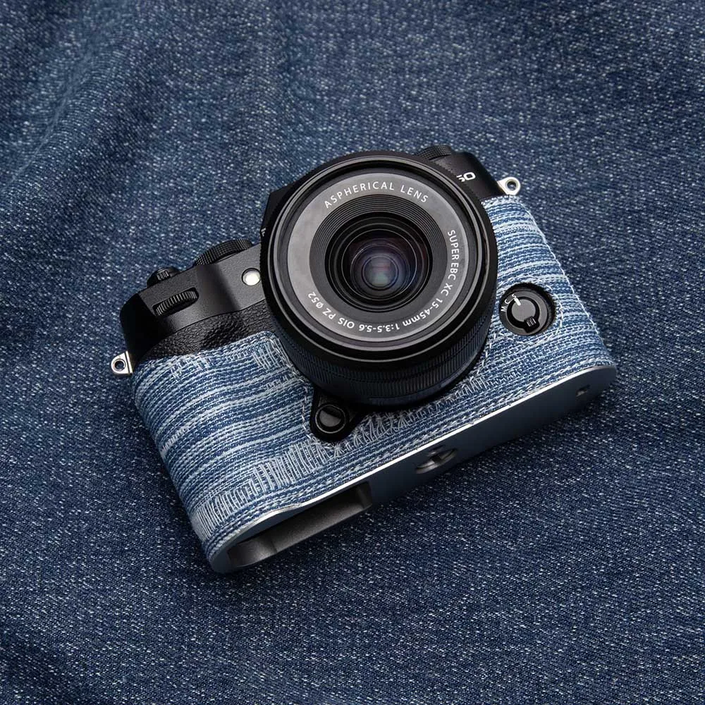 Denim Camera Case XT5 Half-Wrap Camera Protector for Fujifilm Fuji XT5 XE5 XM5 XT50 XS20 XT30 XT30II XT30III X100VI Case