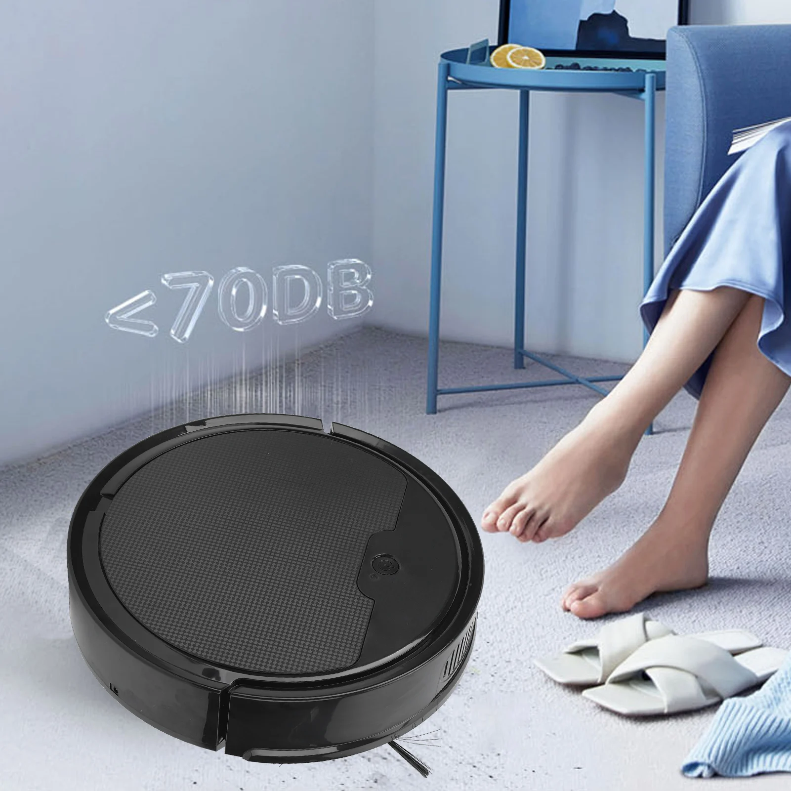 

Automatic Cleaning Robot Smart Robot Vacuum Cleaner APP Control 2000Pa Suction Power 80 Mins Runtime Quiet Automatic Sweeper