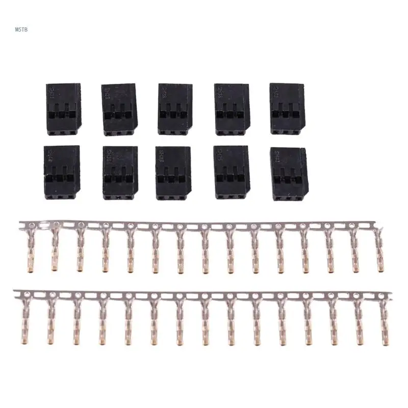 For Futaba Servo Plugs Female/Male 10/20Sets Diy Extension Wire Terminals Crimps Pin Dropship