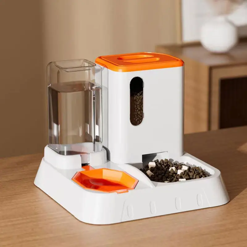 New Design for Indoor Small and Medium-sized Cats and Dogs Automatic Cat Food Water Dispenser Set Gravity Pet Self-feeder