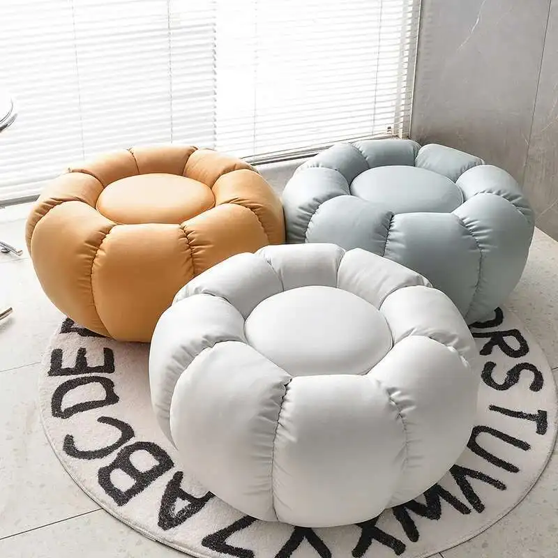 

Lazy Lamb Velvet Pumpkin Sofa Net Red Sofa Tatami Adult Simple Balcony Lounge Chair Reclining Can Rotate