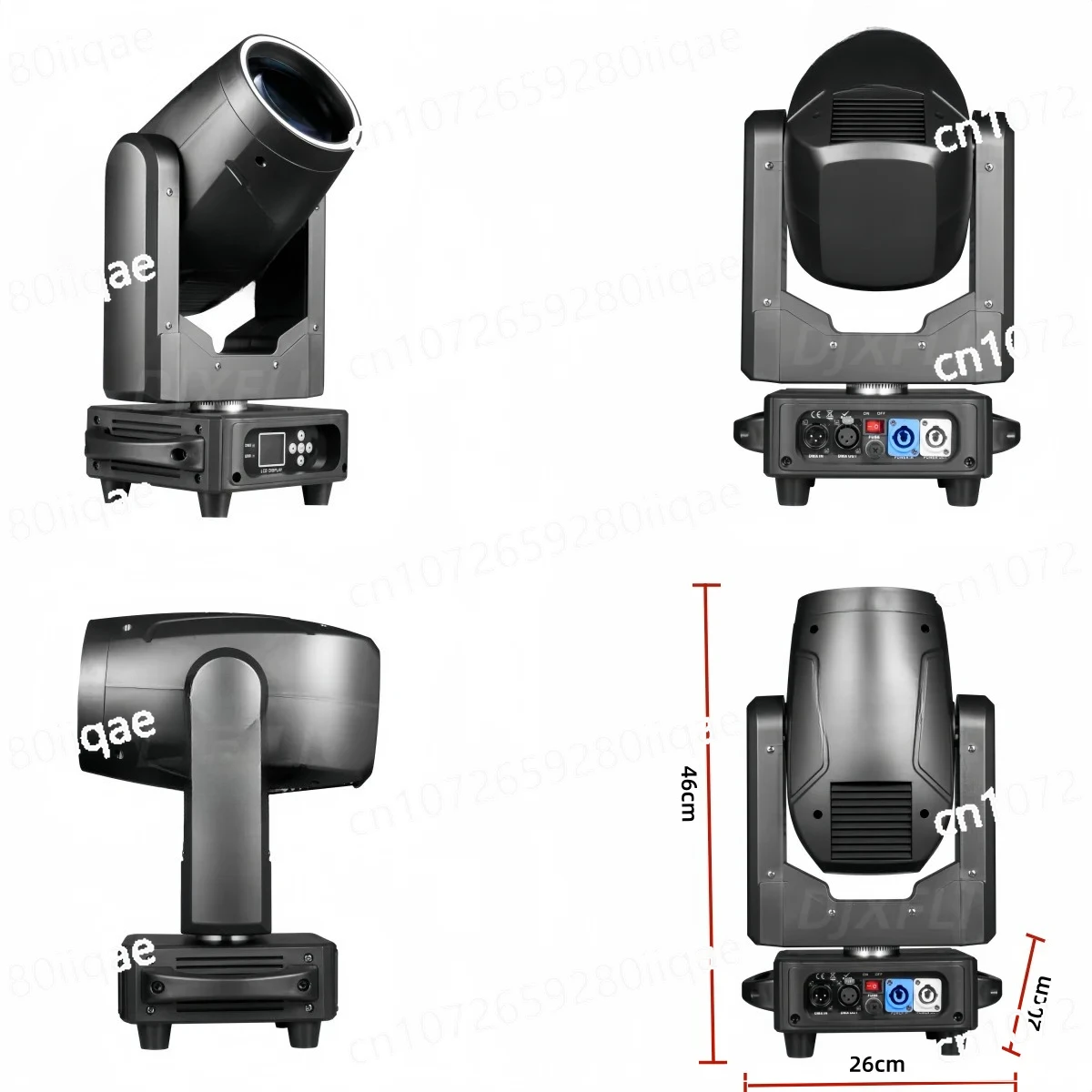 

Светодиодный светильник с эффектом ореола, стробоскоп для DJ, 48 призмов и 16 эффектов гобо, сценический светильник, мощность 450 Вт, 230 Вт, 7R, мини-лучевой светильник