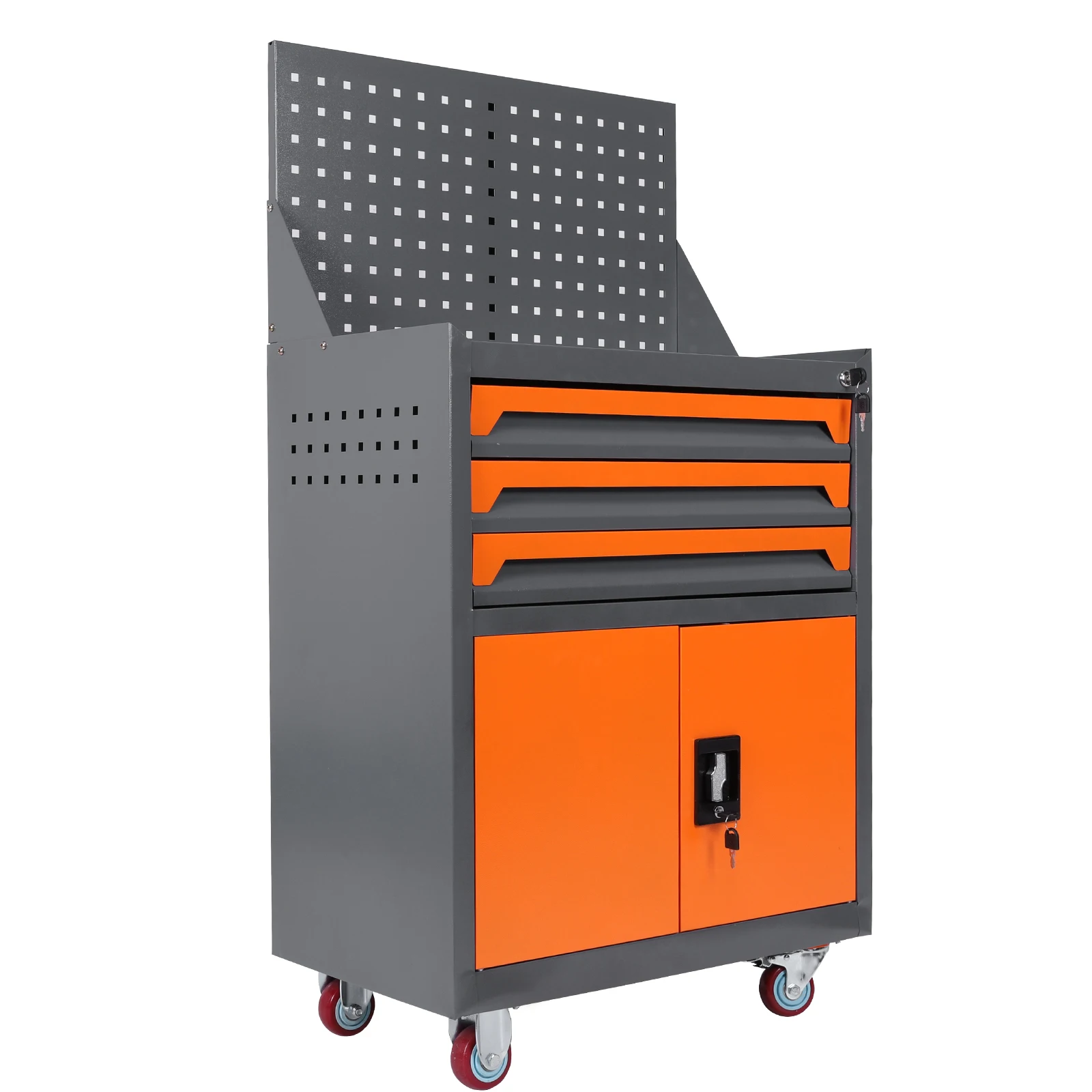 

Tool Storage Cabinet with Drawers Auto Repair Tool Cart Rolling Tool Cart for Workshop Warehouse Garage