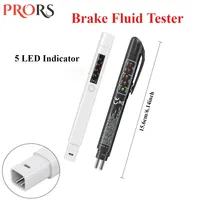 Auto Car Brake Fluid Liquid Tester Pen with 5 LED Indicator Automotive Brake Oil Quality Fluid Liquid Testing Tool for DOT3/DOT4