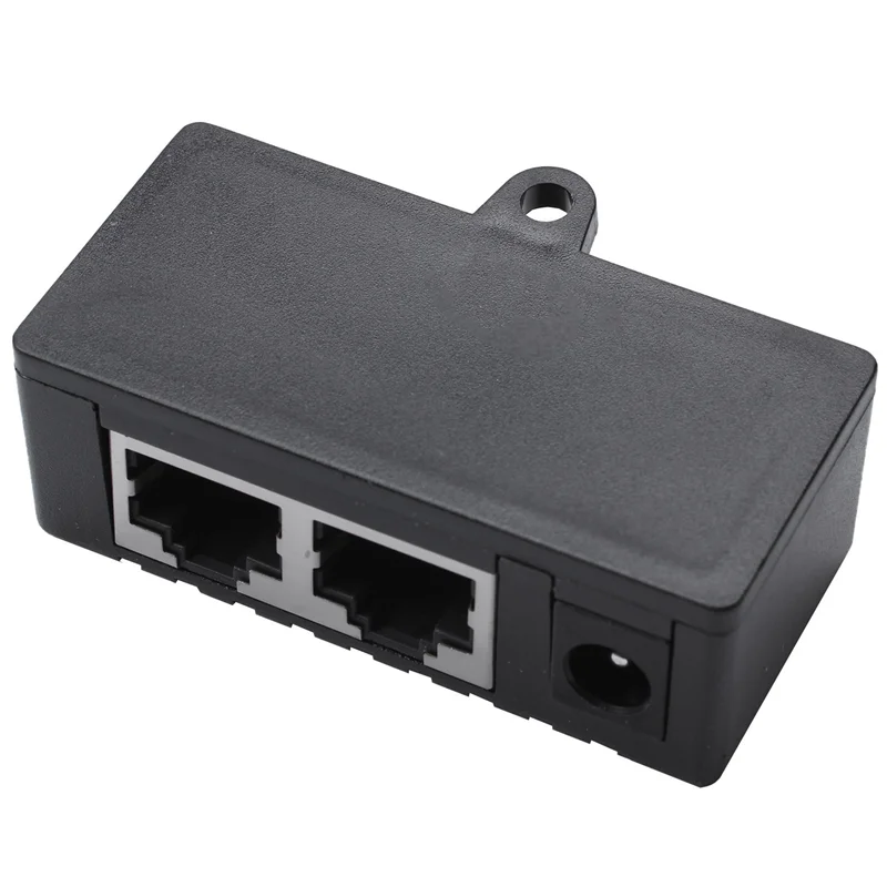 

AB47-2X Poe Splitter Poe Injector Rj45 DC 5,5 мм X 2,1 мм Вход Пассивный PoE-инжектор Разъем адаптера-сплиттера (черный)