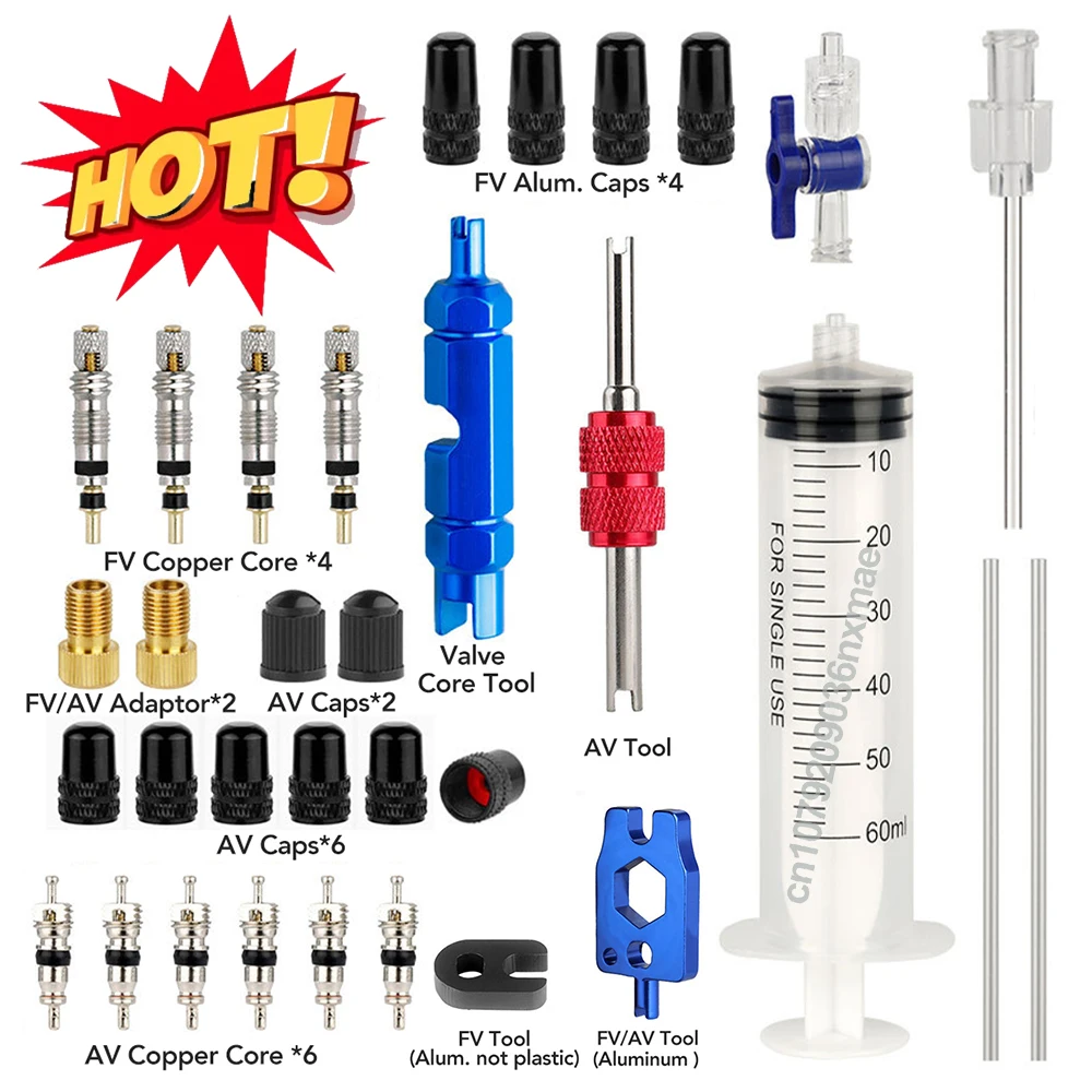 Bicycle Oil Bleed Tubeless Tire Injection Tool MTB Sealant Injector for Cycling Maintenance Liquid Injection Accessories