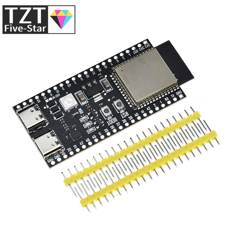 ESP32 / ESP32-S3 WiFi+Bluetooth Internet Of Things Dual Type-C Development Board Core Board ESP32-S3-DevKit C N16R8 For Arduino view 3