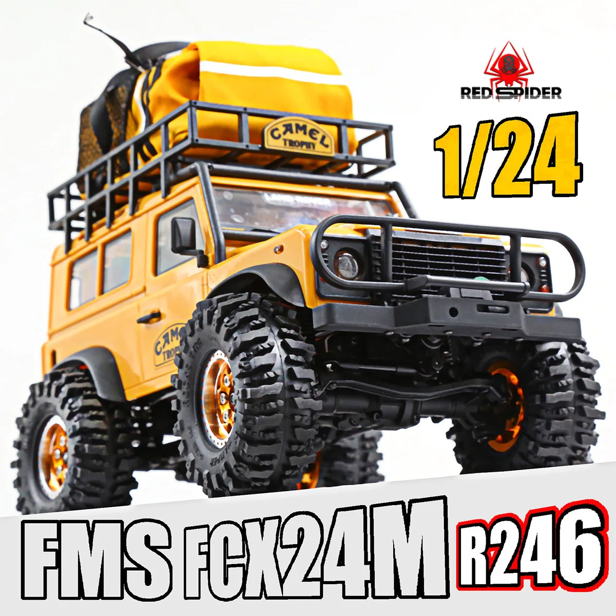 4psc 55mm Tire Truck Crawler Tire Skin 7mm Wheel Hub for FMS 1/24 FCX24 RC Car Metal Upgrade OP Accessories Parts