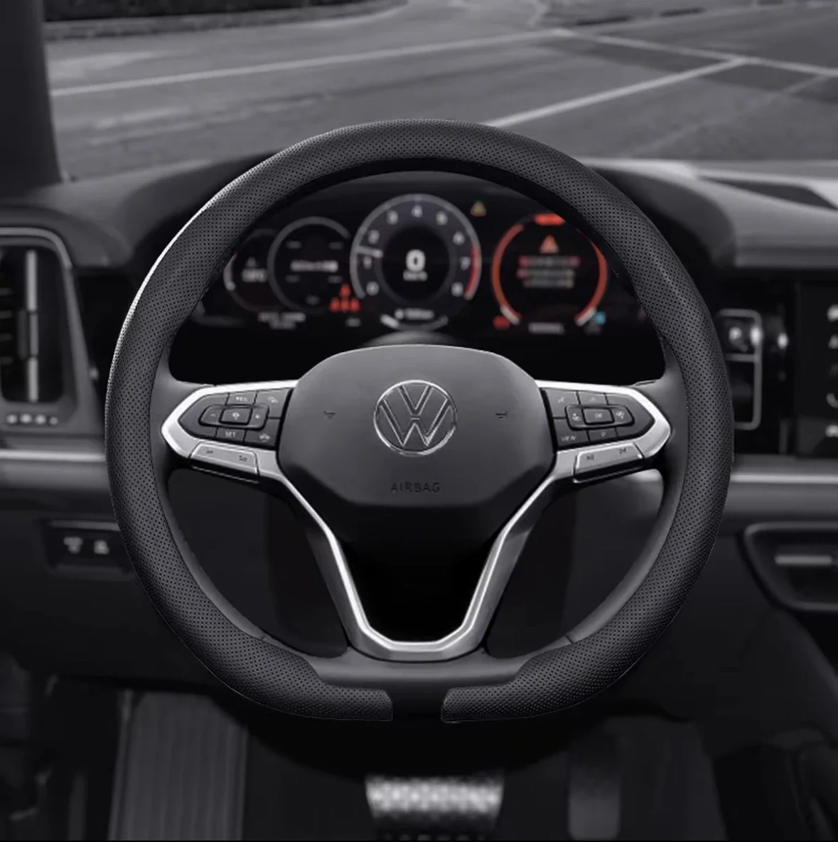 Rutschfester, atmungsaktiver Lenkradbezug Auto-Zubehör für Tesla Model 3, Model X, Model S, Model Y 2019-2026 – Detail 12