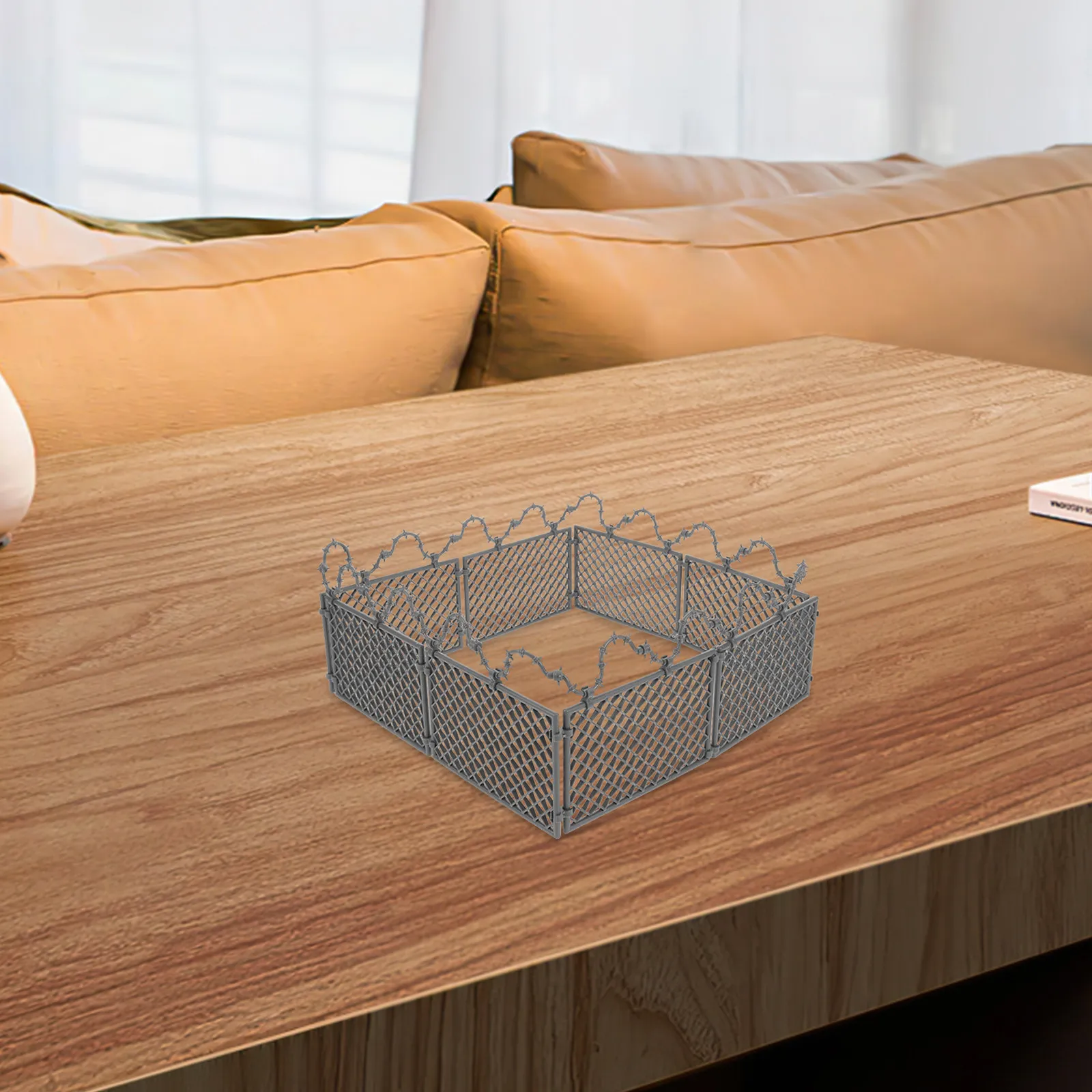 

Набор миниатюрных пластиковых военных ограждений для DIY-декора, для микроландшафта, сада и тренировочных полос препятствий, панели из проволочной сетки