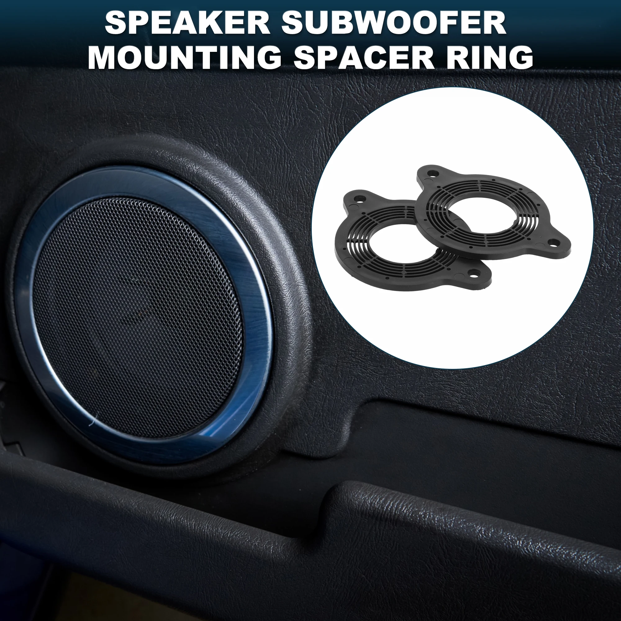 UXCELL Speaker Spacer Ring Midrange Speaker Spacer Adapter for Toyota ABS 2 Pcs