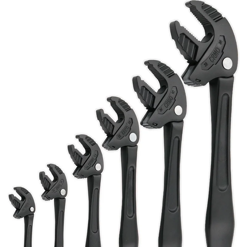 4/6PCS Heavy-Duty Industriële Krabklauwsleutel Multifunctionele Snelle Adaptieve Ratelsleutel Grote Opening voor Automotive Loodgieterij