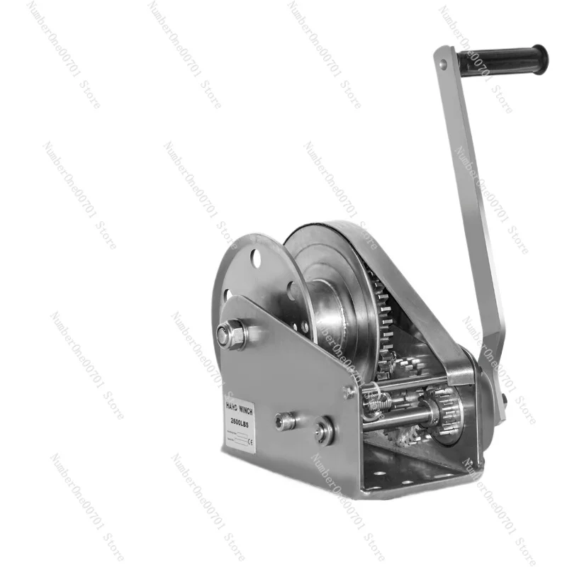 Hand Winch 304 Stainless Steel Two-Way Self-Locking Small Household Winch Manual Winch Lifting Traction Hoist