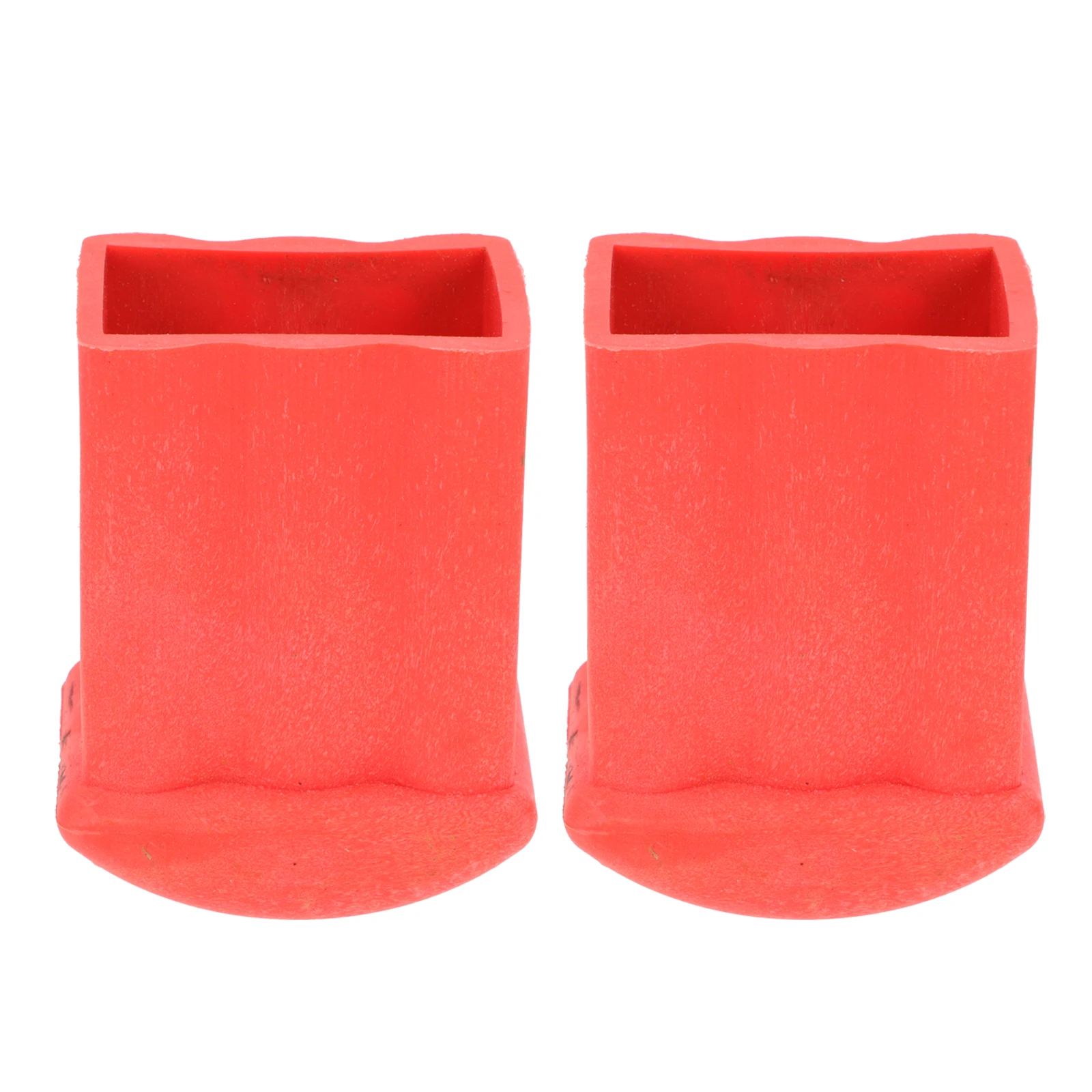 2 Pcs Ladders for Home Non-slip Mat Protective Covers Pads Rubber Feet Red Standoff