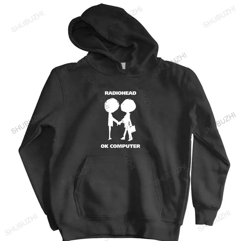 

cotton sweatshirt male hoodies Radiohead Logo OK Computer OKNOTOK Music Rock BandBlack shubuzhi men autumn winter zipper