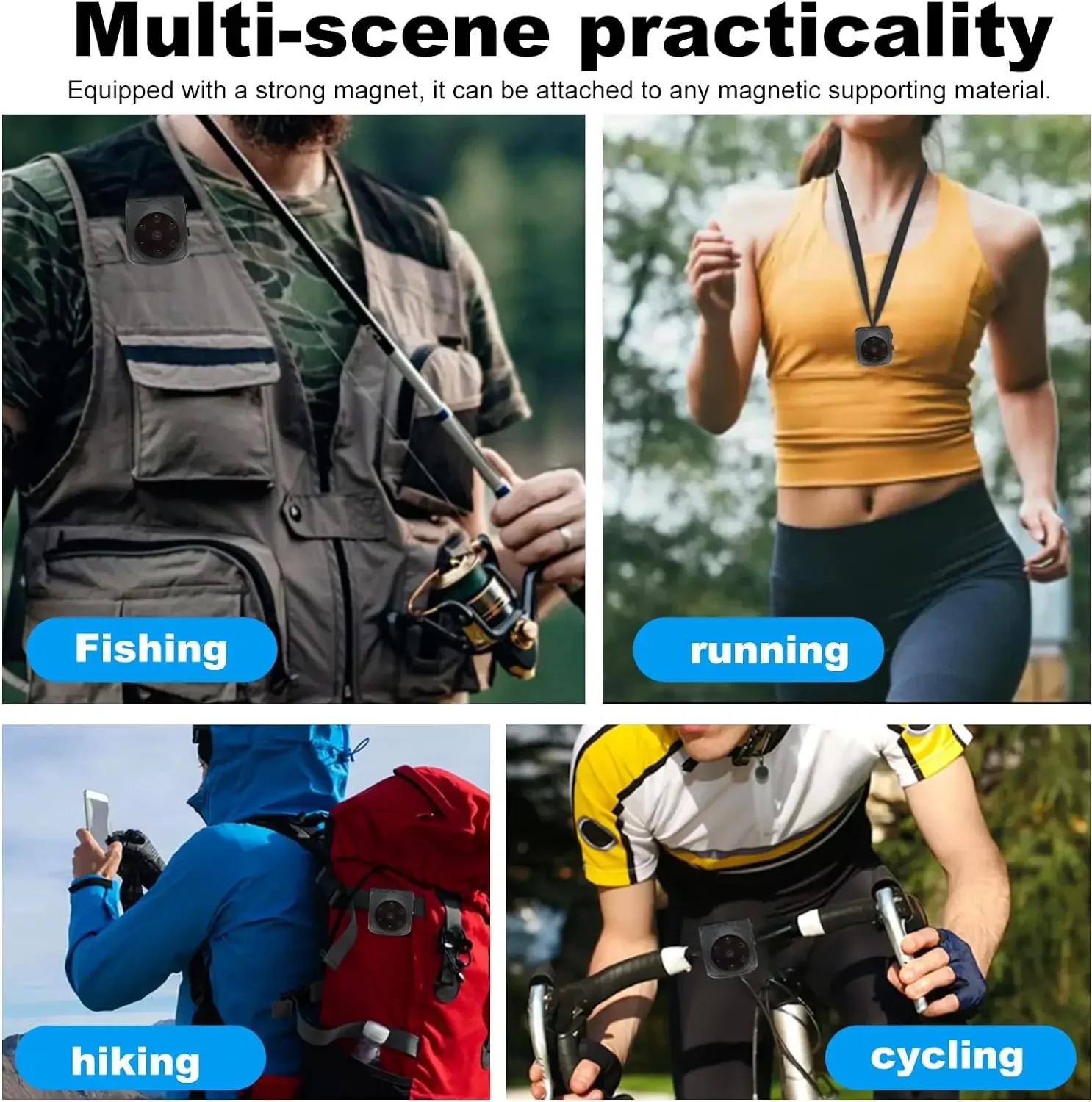 Body Mini Camera Portable 1080P HD Night Vision Video Recorder Wide Angle Motion Detection Magnet Loop Recording Espia Cameras