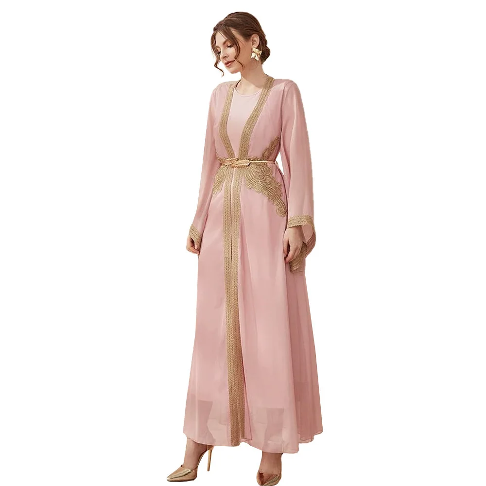 XF-T-21918 Fashion Women's 2023 New Muslim Arab Dress Dubai Women's Set