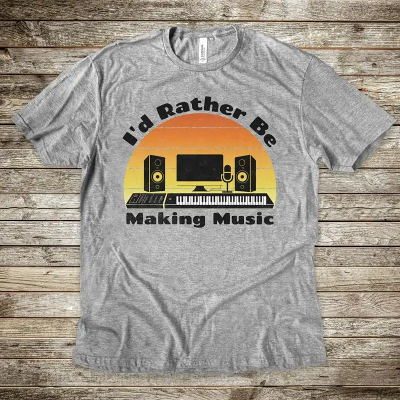 Music Production Id Rather Be Making Music T-Shirt