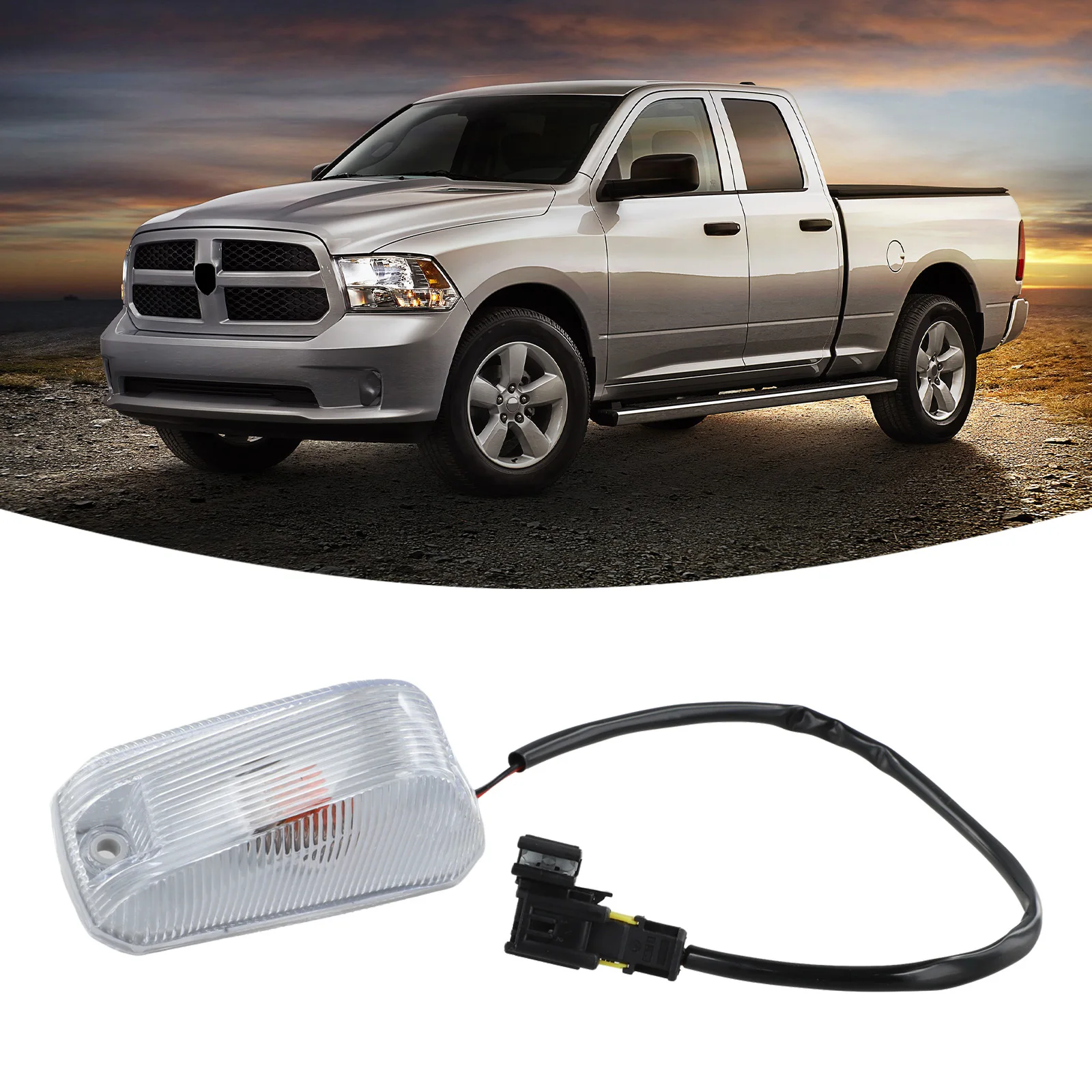 Direct Replacement Front Roof Marker Light For Vehicles 14-23 Made Of Plastic Marker Light Part Auto Parts Replacement