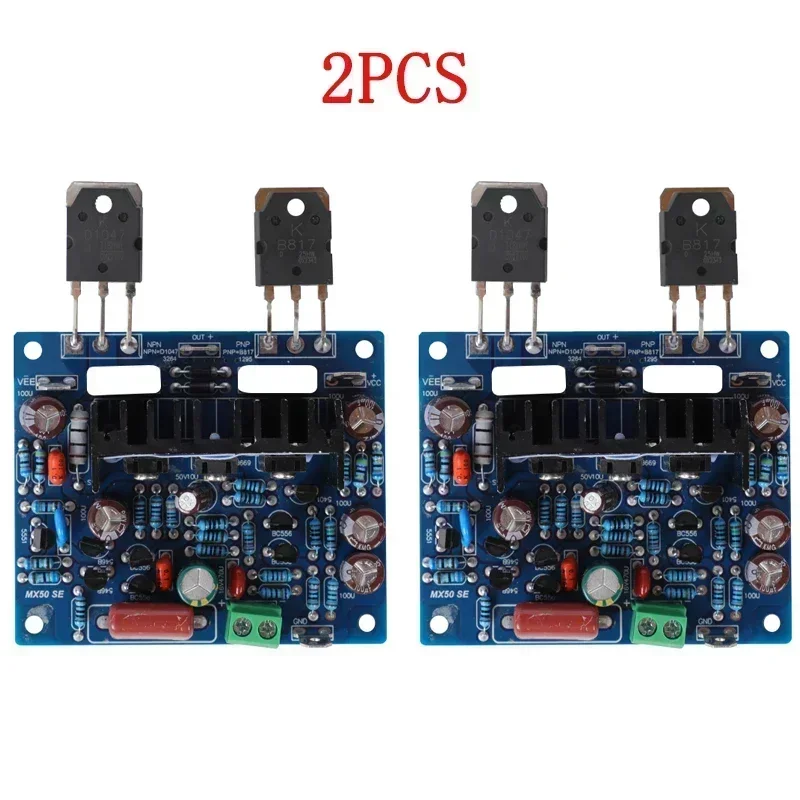 

2PCS MX50 SE Audio Power Amplifier Board 100WX2 Dual Channels HiFi Stereo Amplifiers Diy Kit Speakers Amplificador